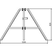 Tripod stand | made of square tubes
